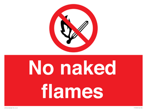 No naked flames